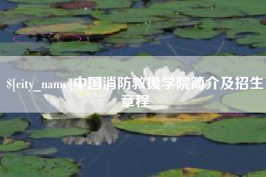 阿克苏中国消防救援学院简介及招生章程