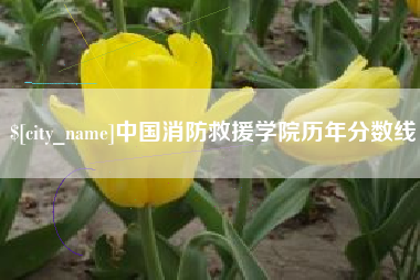 阿克苏中国消防救援学院历年分数线