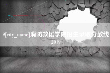 阿克苏消防救援学院招生录取分数线2019