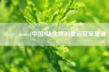 阿克苏中国9块金牌的奥运冠军是谁