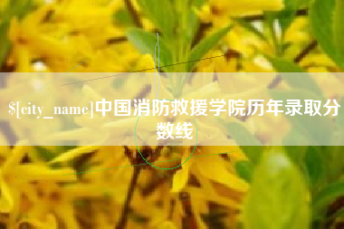 阿克苏中国消防救援学院历年录取分数线
