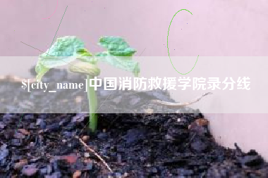 阿克苏中国消防救援学院录分线