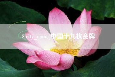 阿克苏中国十九枚金牌
