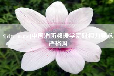 阿克苏中国消防救援学院对视力要求严格吗