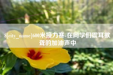 阿克苏600米接力赛-在同学们震耳欲聋的加油声中
