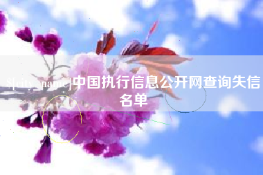 阿克苏中国执行信息公开网查询失信名单