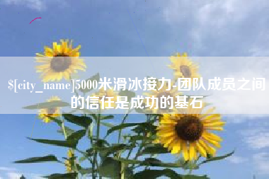 阿克苏5000米滑冰接力-团队成员之间的信任是成功的基石