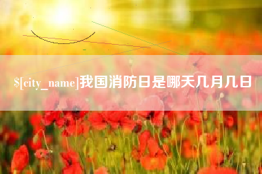 阿克苏我国消防日是哪天几月几日