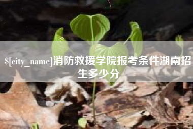 阿克苏消防救援学院报考条件湖南招生多少分