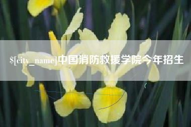 阿克苏中国消防救援学院今年招生