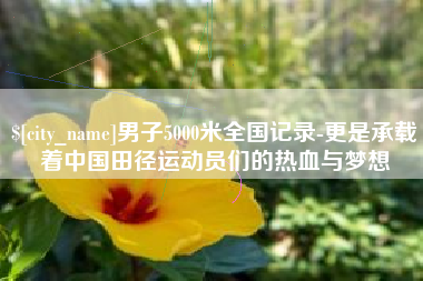 阿克苏男子5000米全国记录-更是承载着中国田径运动员们的热血与梦想