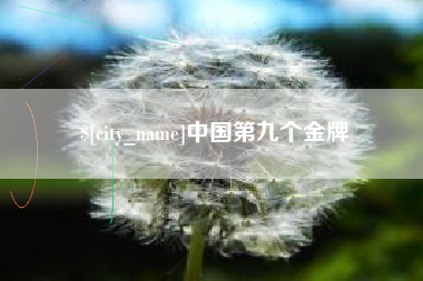 阿克苏中国第九个金牌
