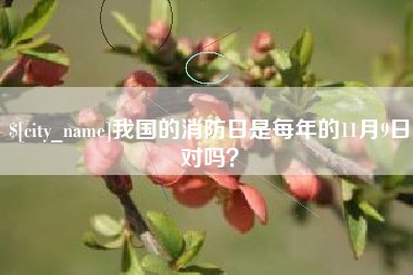 阿克苏我国的消防日是每年的11月9日对吗？