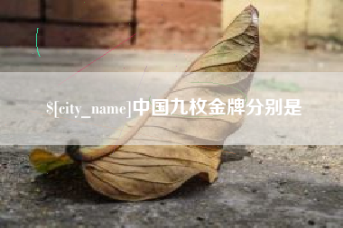 阿克苏中国九枚金牌分别是