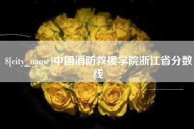 阿克苏中国消防救援学院浙江省分数线