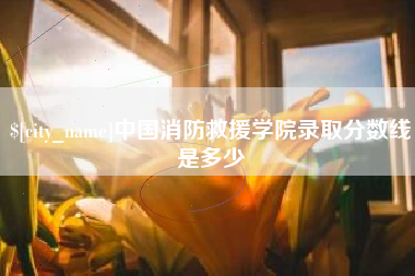 阿克苏中国消防救援学院录取分数线是多少