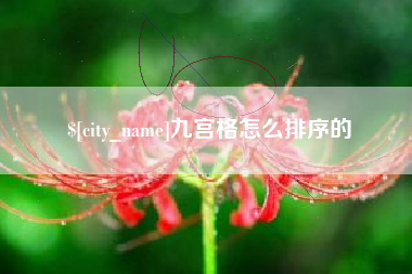 阿克苏九宫格怎么排序的
