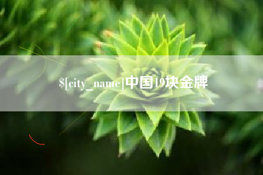 阿克苏中国19块金牌