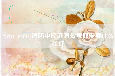 阿克苏消防中控证怎么考取需要什么条件