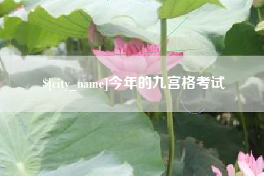 阿克苏今年的九宫格考试