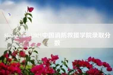 阿克苏2021中国消防救援学院录取分数