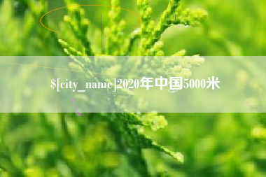 阿克苏2020年中国5000米